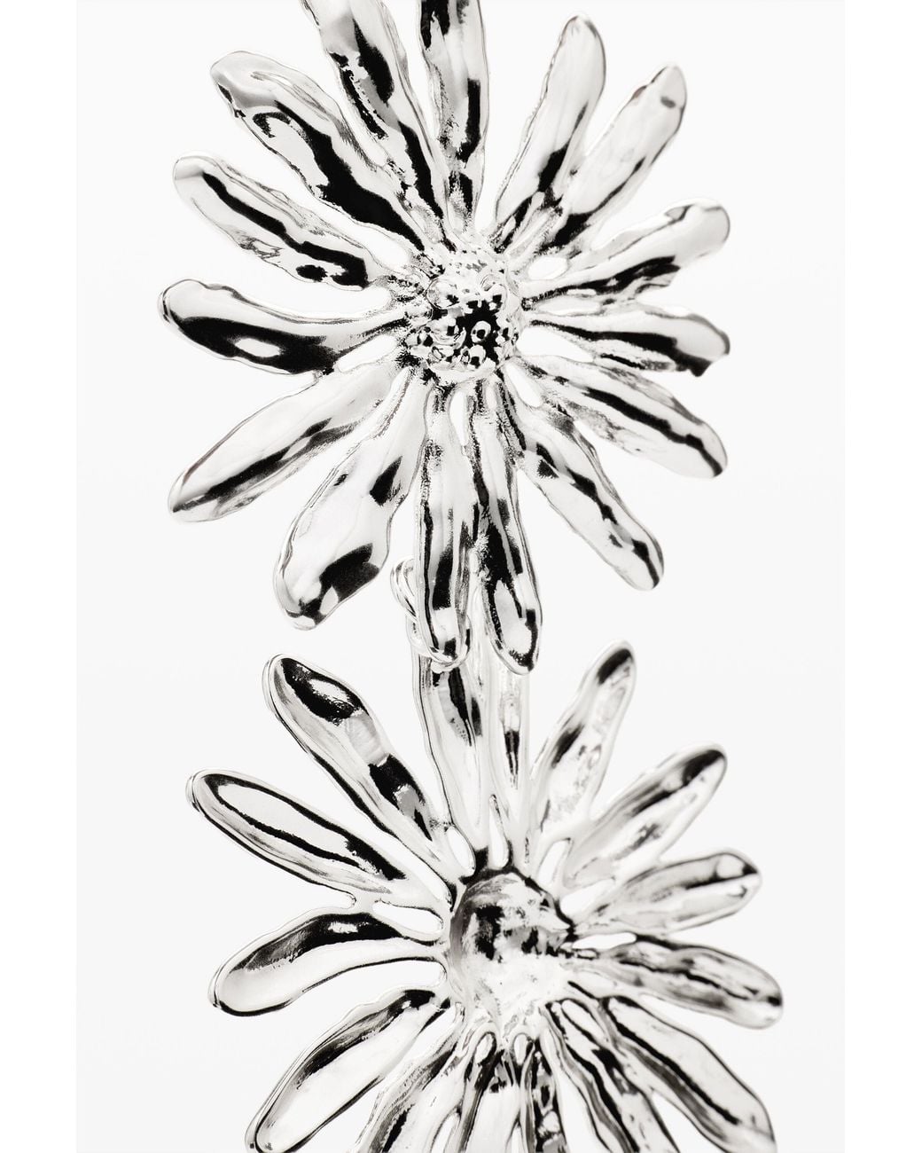 Desigual White Daisy Earrings Zalio