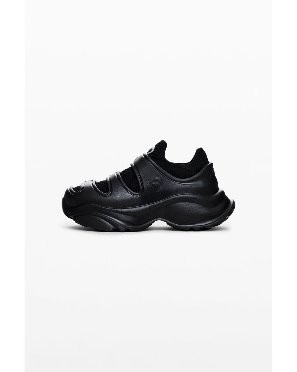 Desigual Black Slip-On Sneaker, Ethylene Vinyl Acetate