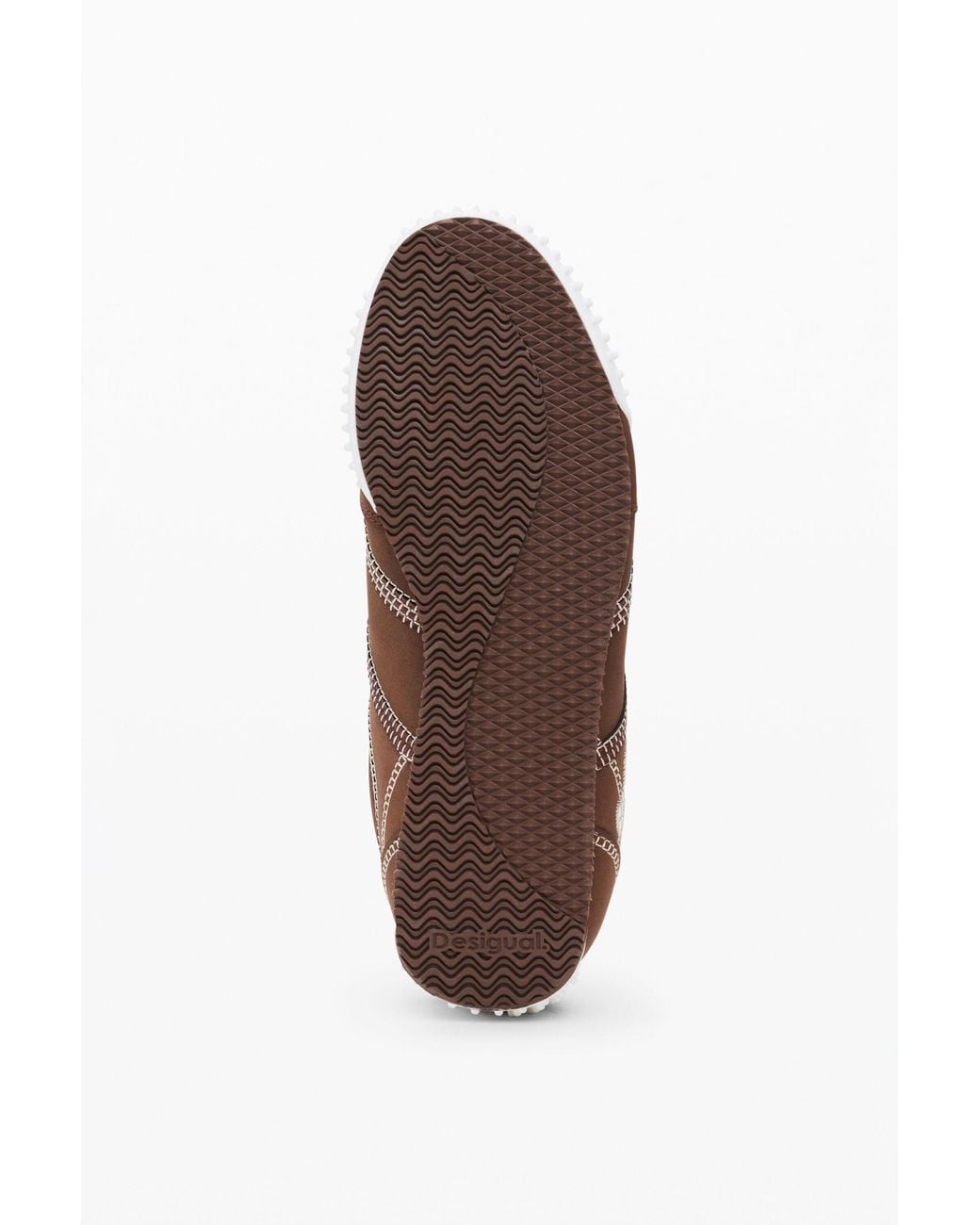 Desigual Brown Mirror Sneakers, Polyurethane