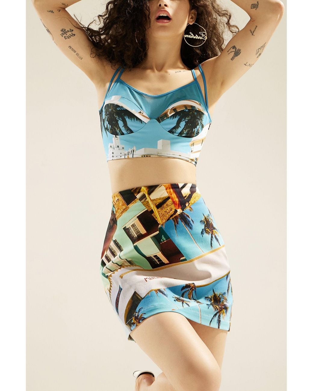 Desigual Blue Miami Slim Strappy Top