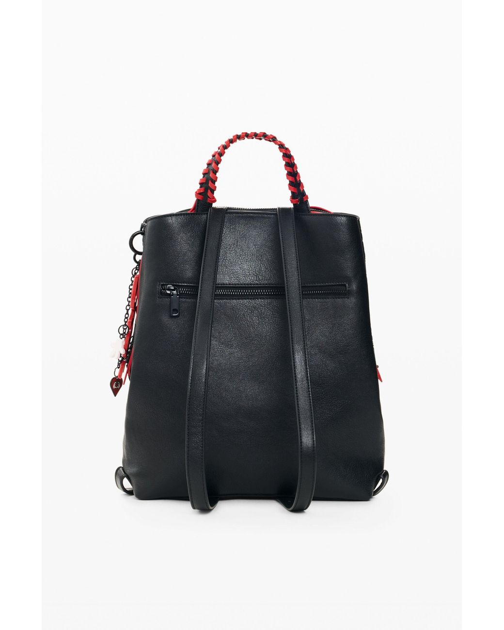 Desigual Black Medium Mickey Backpack, Polyurethane