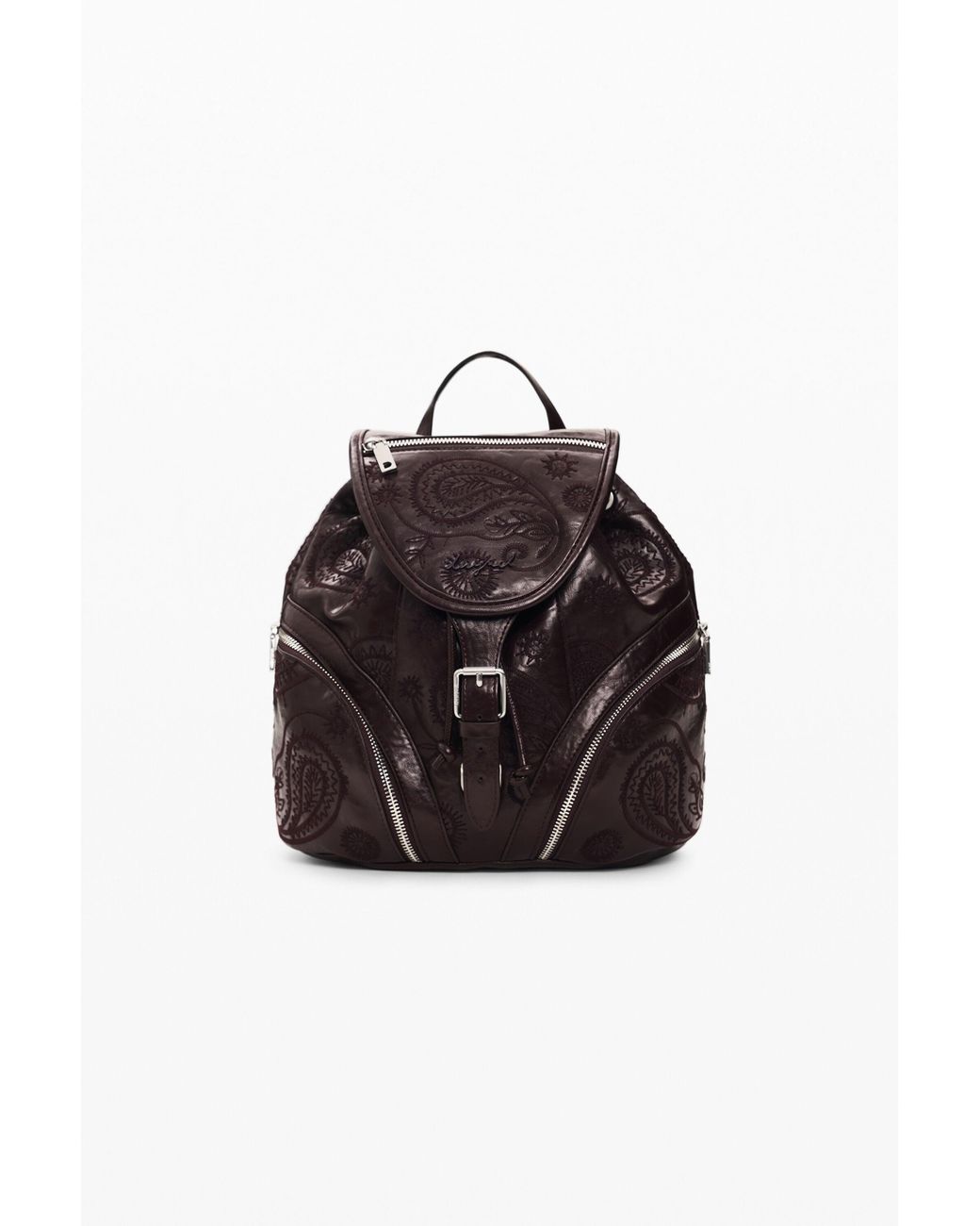 Desigual Red Small Leather-Effect Backpack, Polyurethane