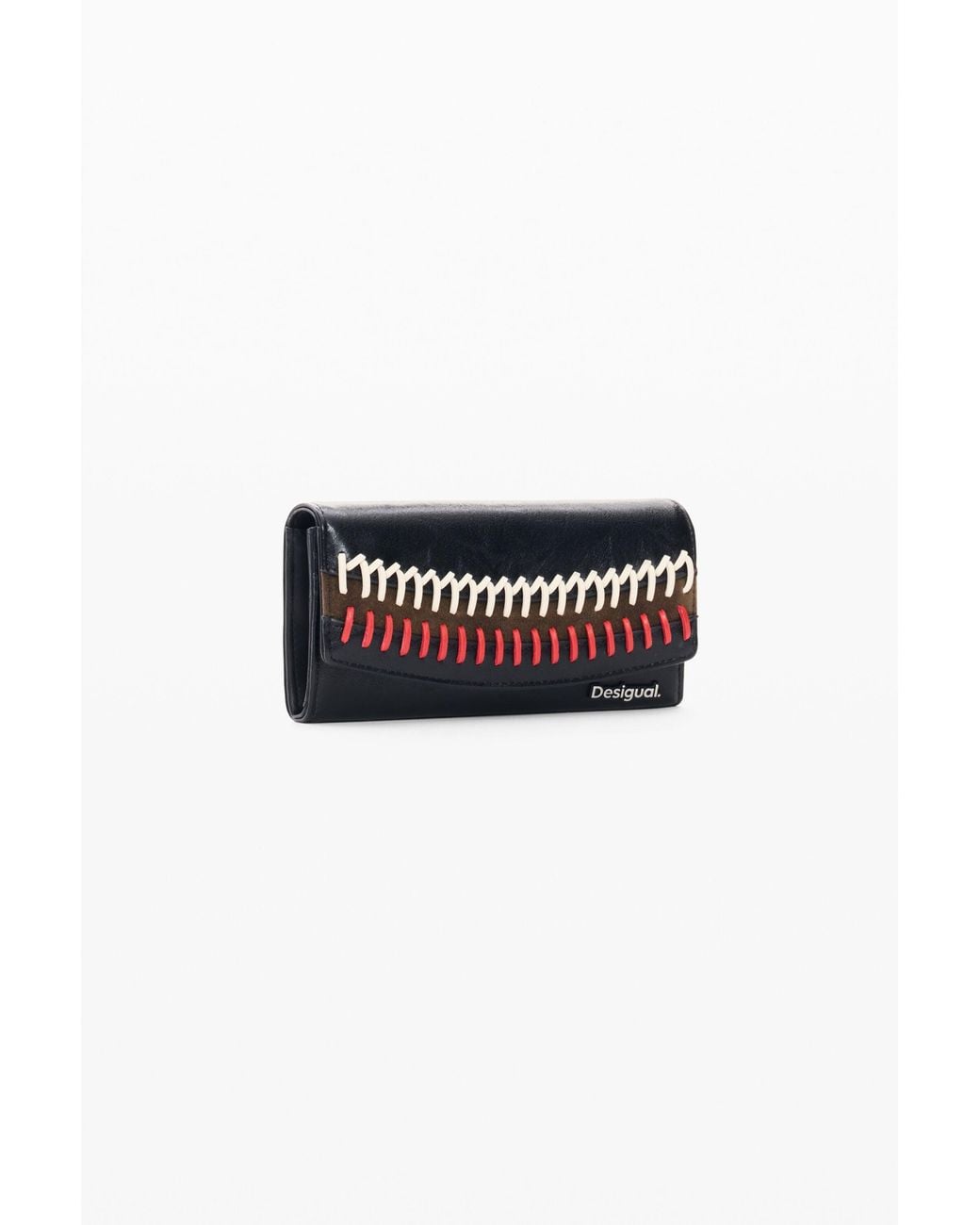 Desigual Black Large Quilted Wallet, Polyurethane