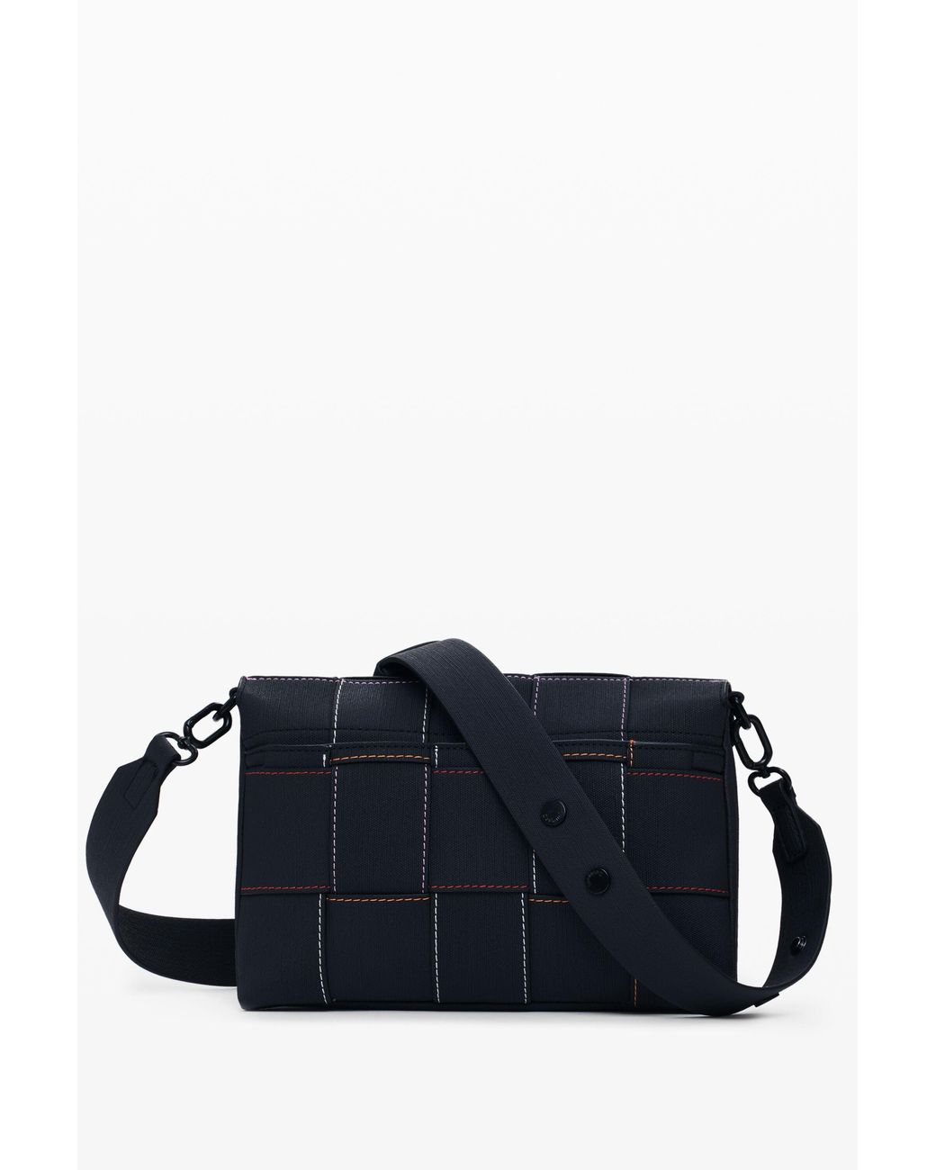 Desigual Blue Woven Crossbody Bag, Polyurethane