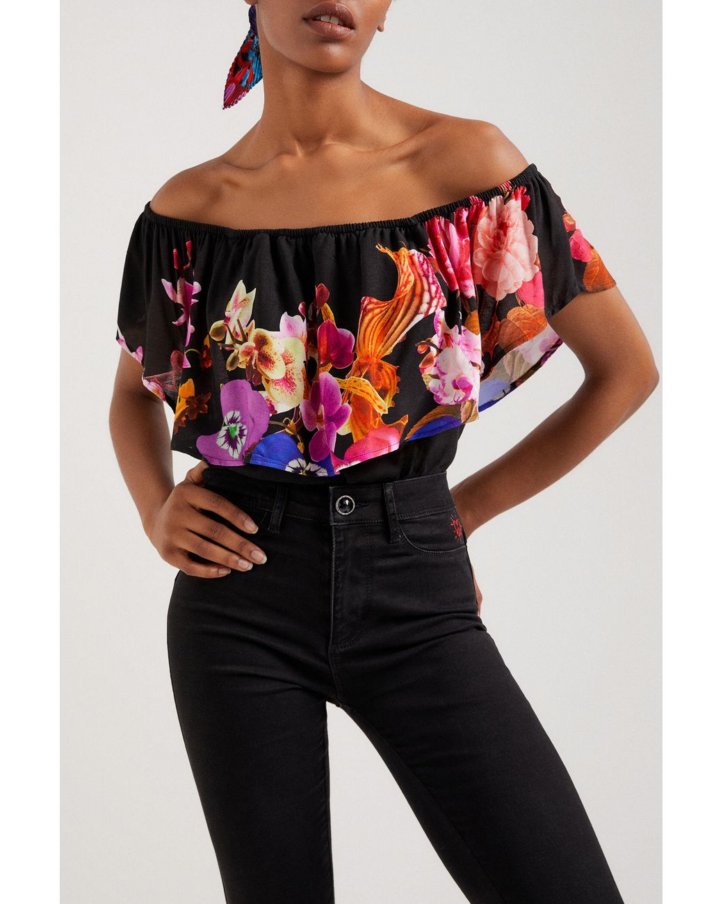 Desigual Red M. Christian Lacroix Bodysuit