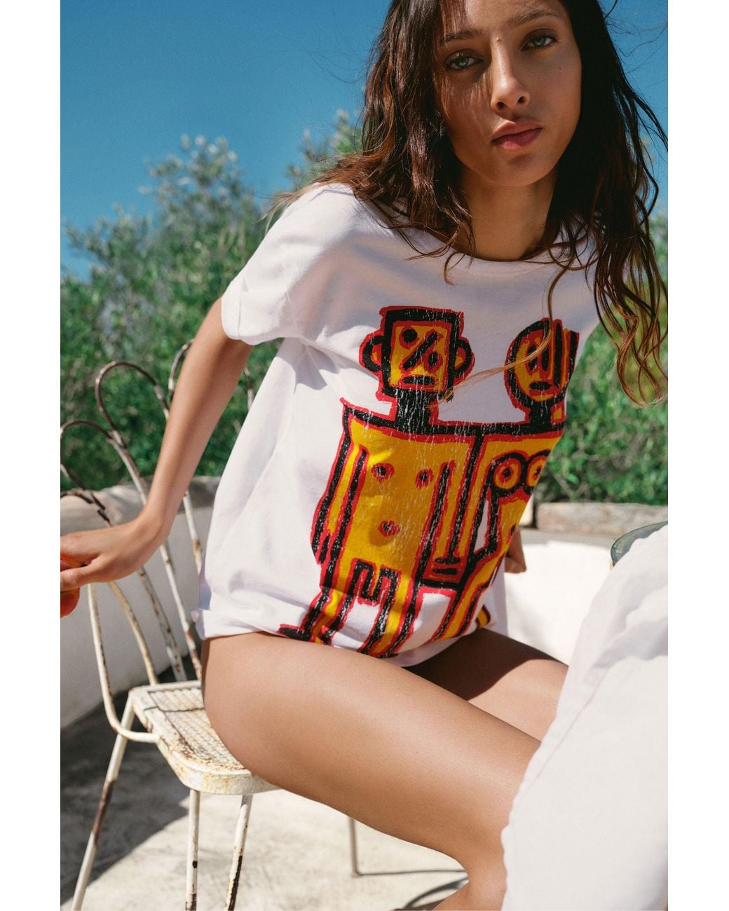 Desigual Black Vintage Logo Printed T-Shirt, Cotton