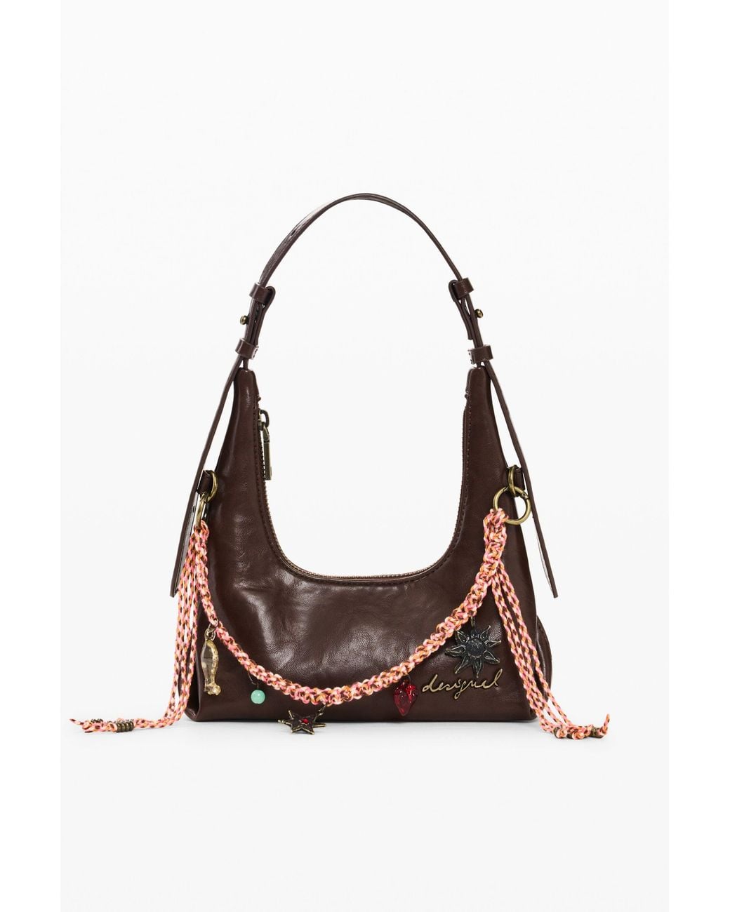 Desigual White Small Bag, Polyurethane