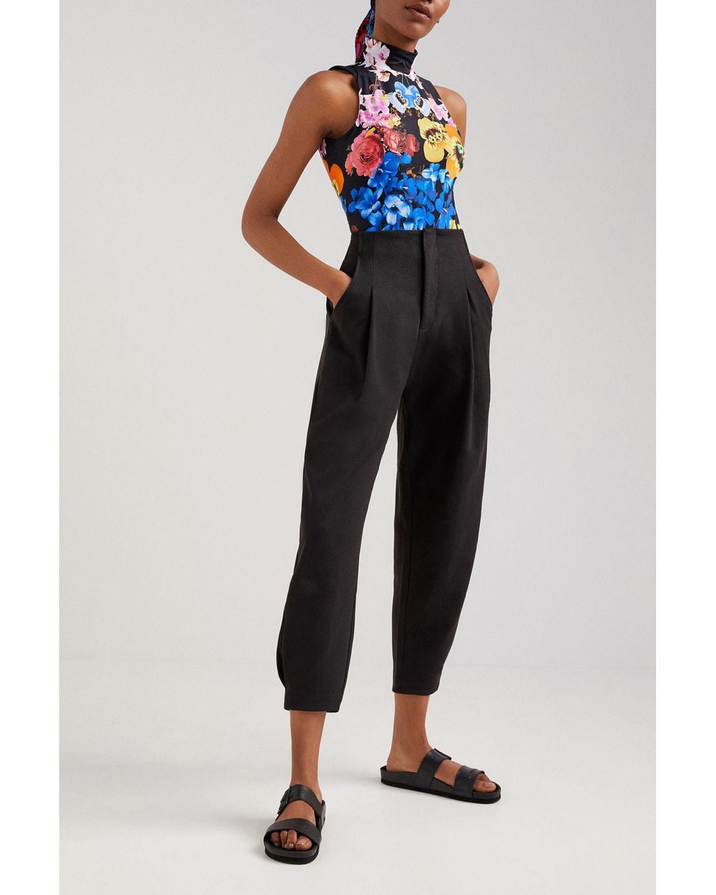 Desigual Blue M. Christian Lacroix Floral Bodysuit