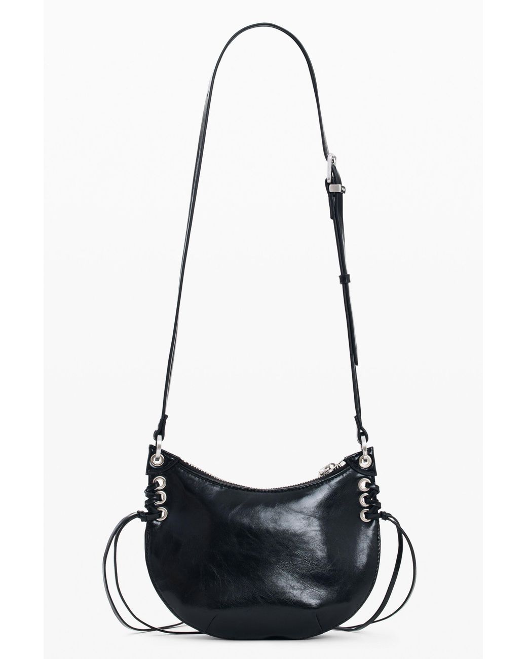 Desigual Black Crossbody Wallet Seams, Polyurethane