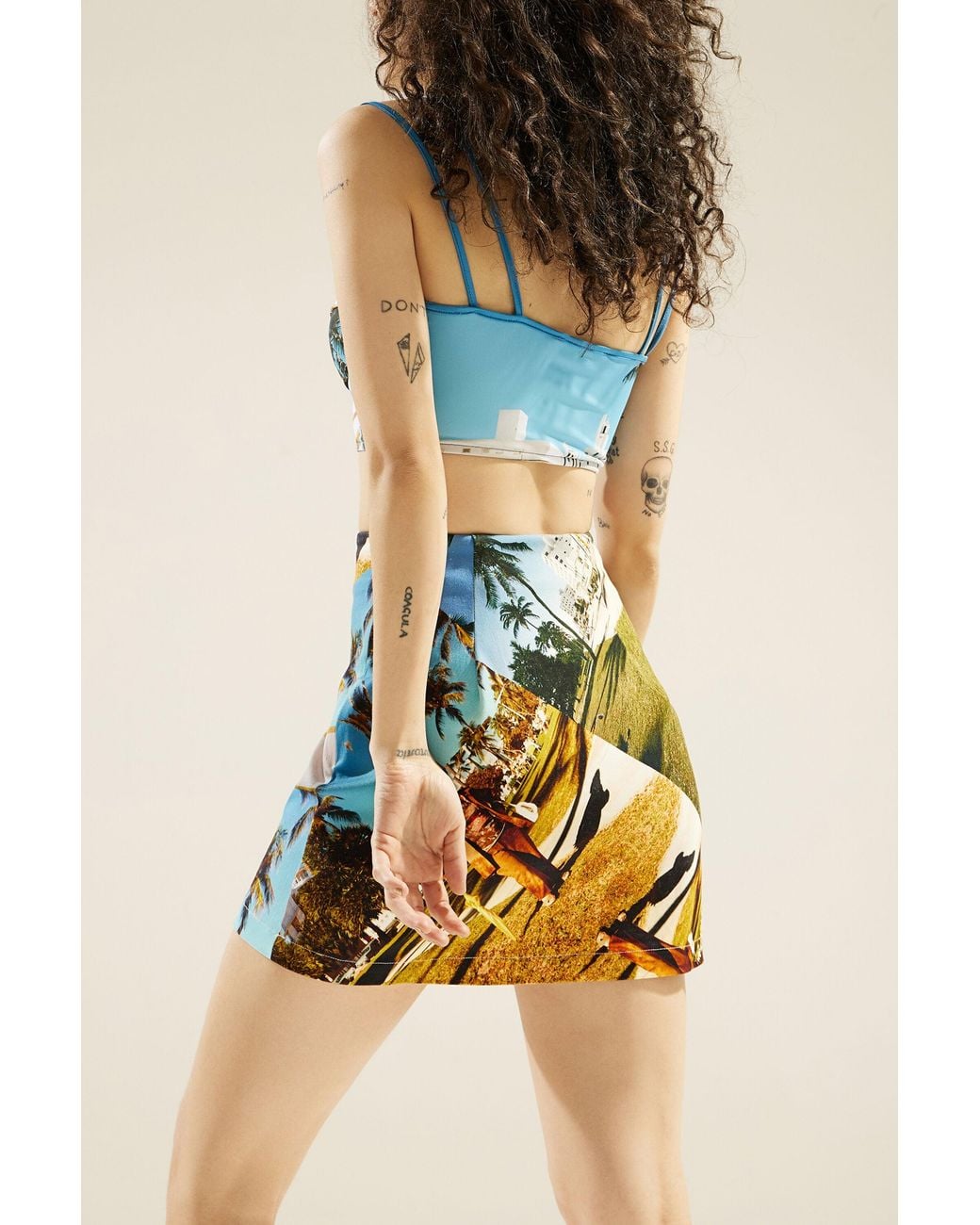 Desigual Blue Miami Slim Strappy Top