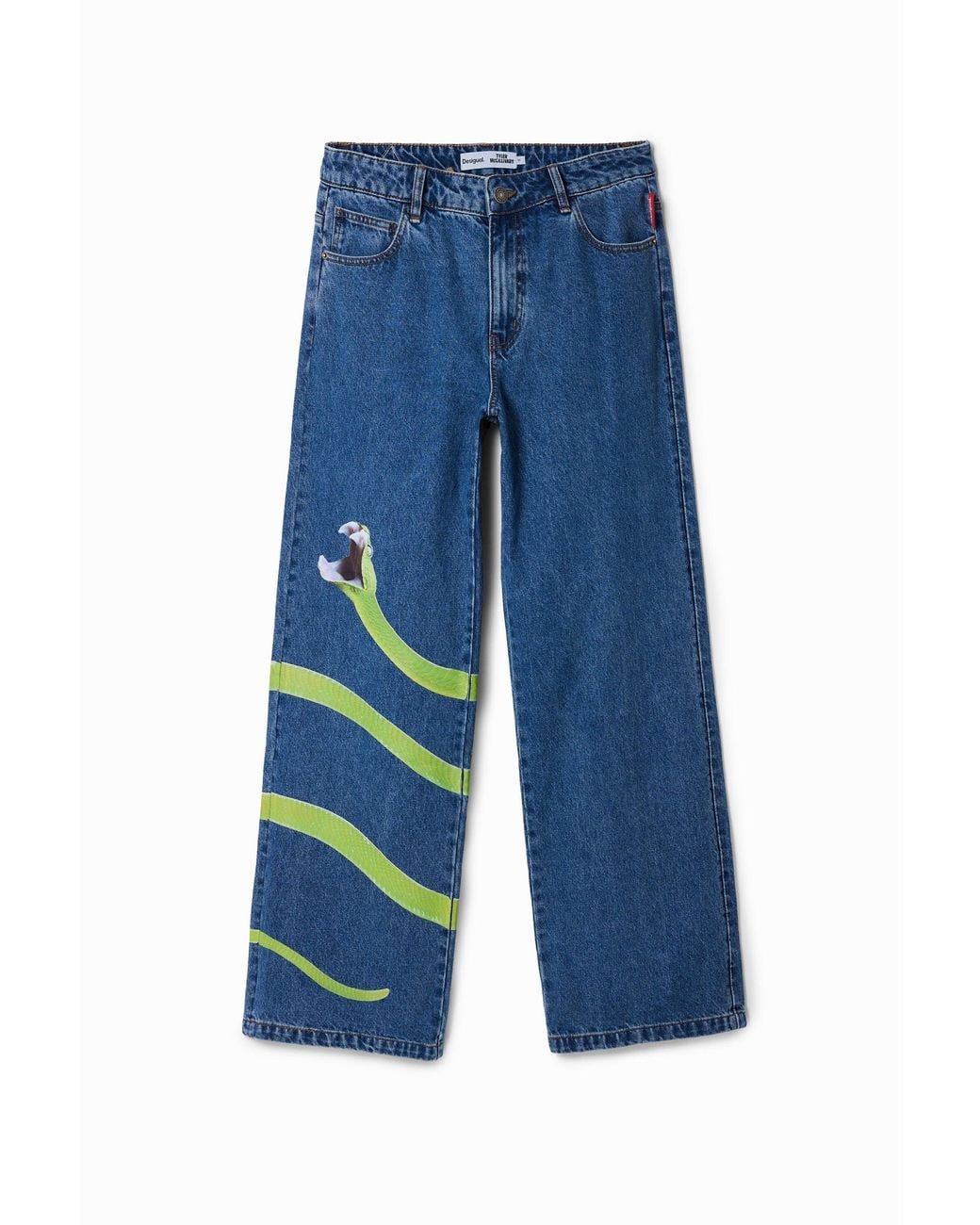 Desigual Blue Tyler Mcgillivary Denim Trousers, Cotton