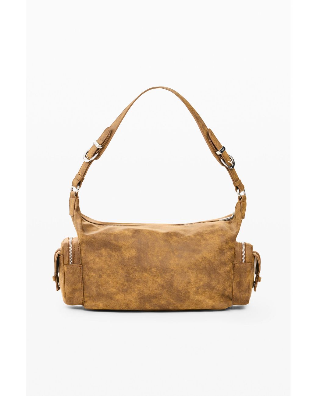Desigual Metallic Medium Buckle Bag, Polyurethane