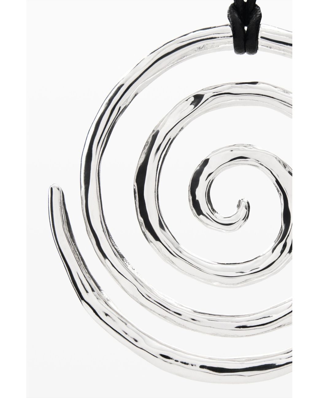 Desigual White Spiral Pendant