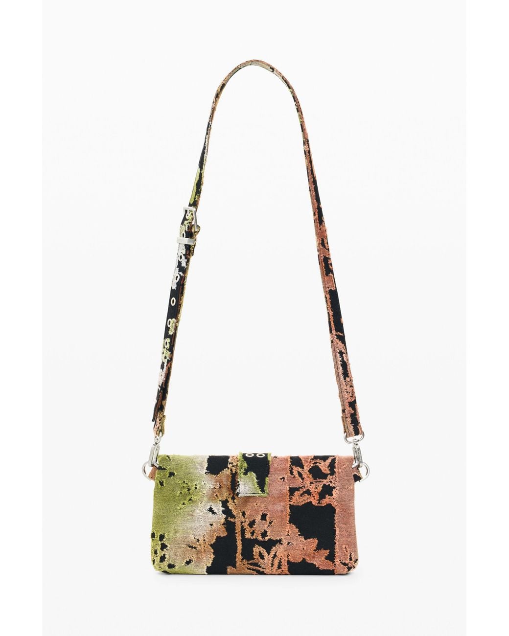 Desigual Metallic Small Jacquard Bag