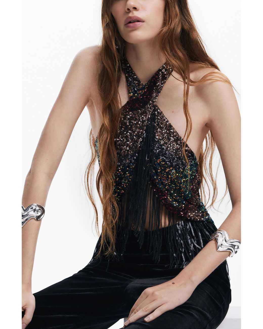 Desigual Black Two-Piece Jumpsuit, Polyester