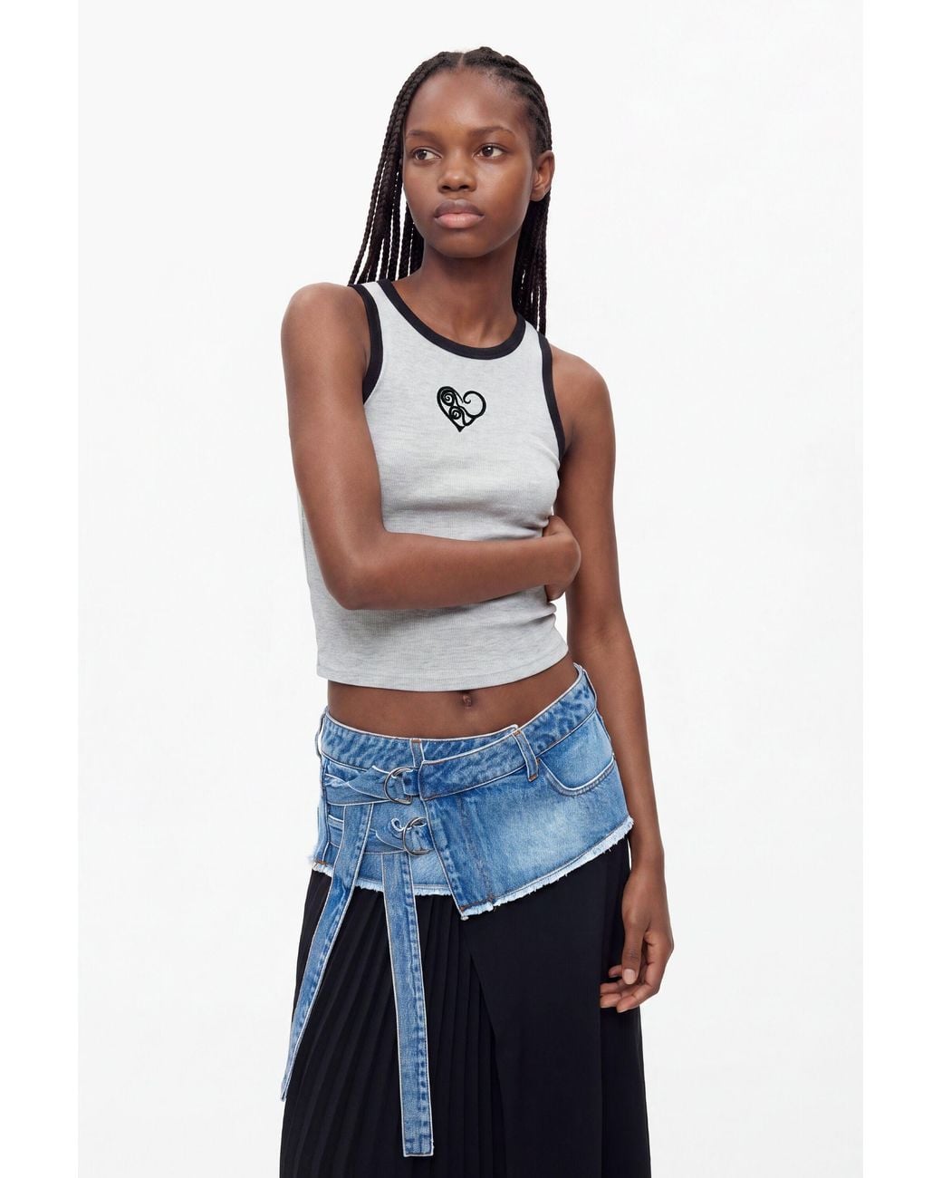 Desigual White Sleeveless T-Shirt 100% Cotton, Cotton
