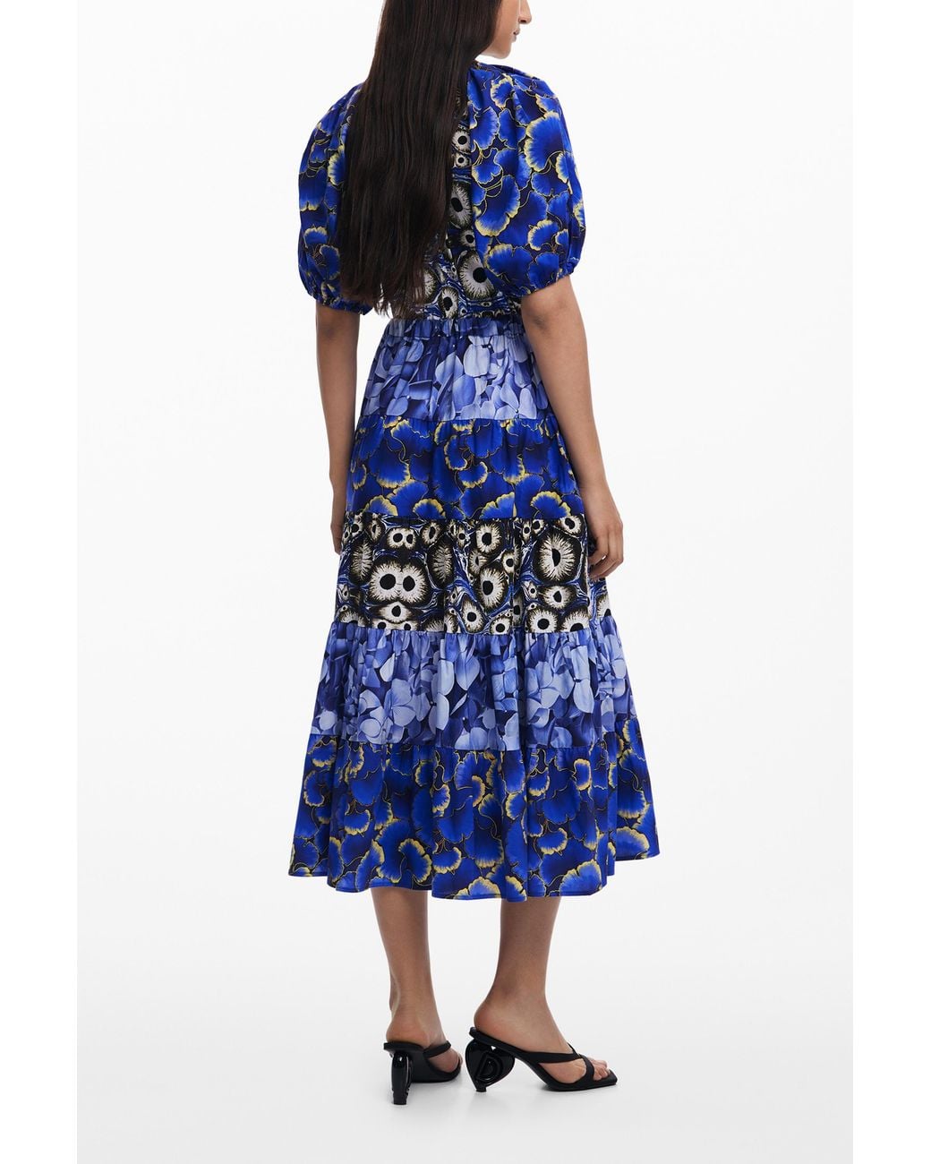Desigual Blue Dress Designed By Mr. Christian Lacroix