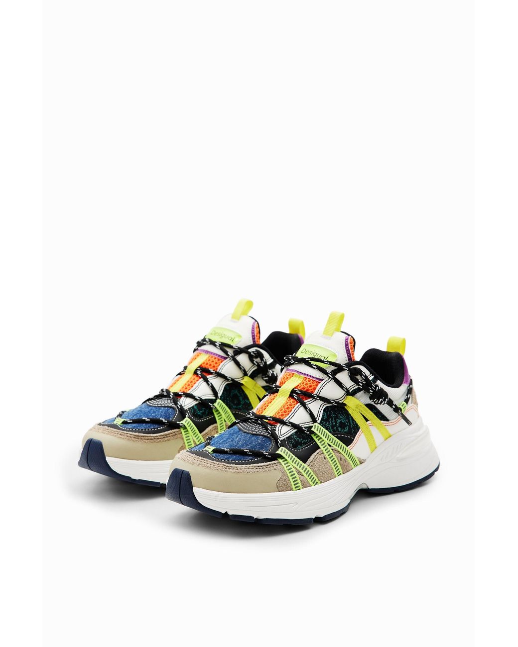 Baskets Running Trekking Desigual en coloris Green