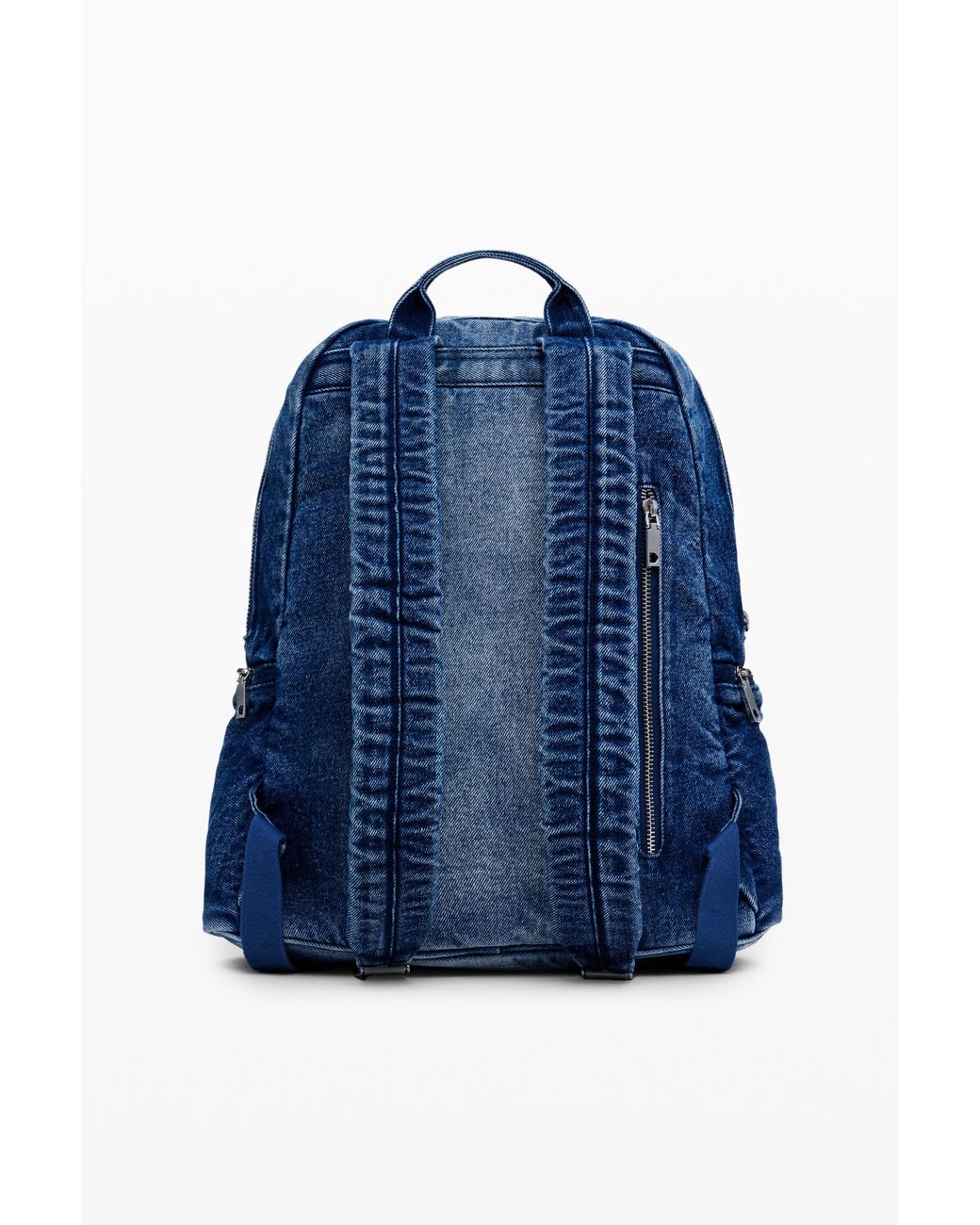 Desigual Blue Denim L Backpack, Cotton