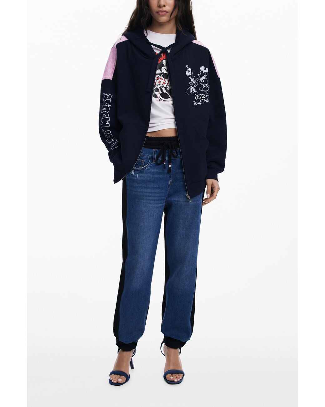 Desigual Blue Mickey Mouse Sweatshirt