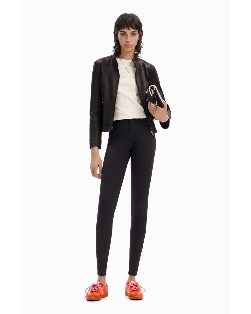 Desigual Black Slim Push-Up Jeans, Cotton