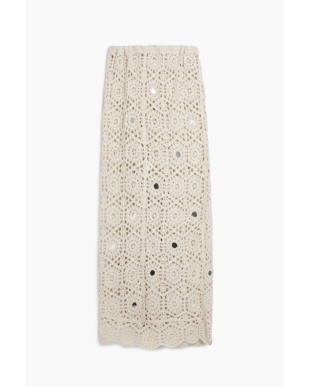 Desigual Blue Long Crochet Sarong
