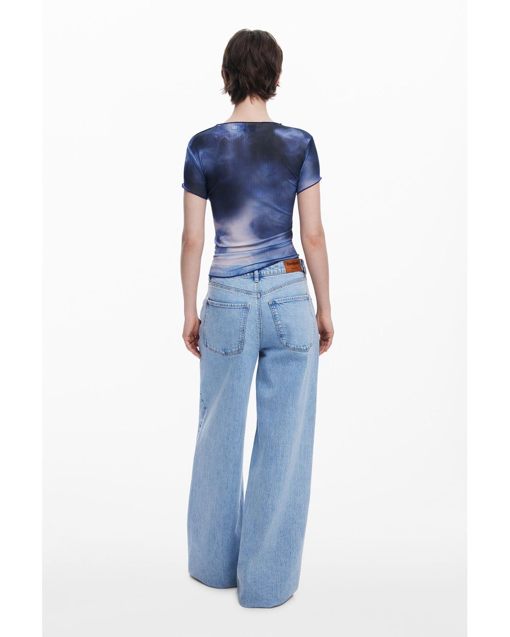 Desigual Blue Kiss Short-Sleeve T-Shirt