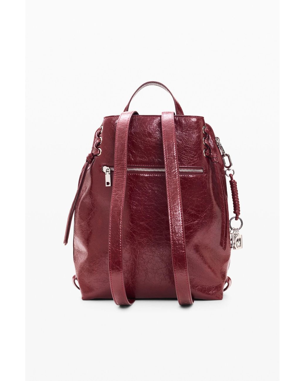 Desigual Red Medium Backpack, Polyurethane
