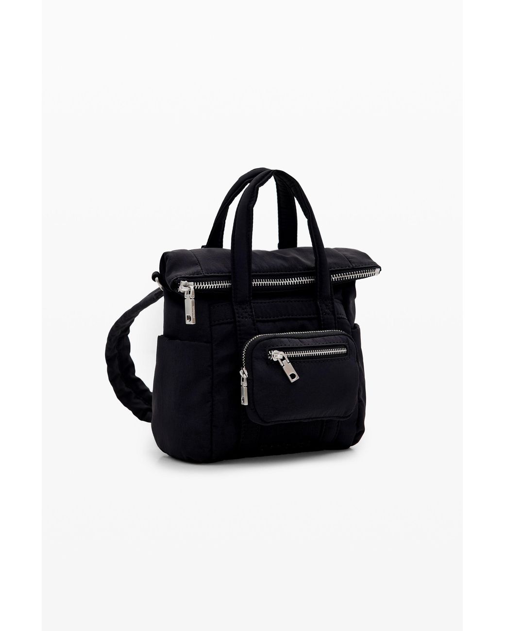 Desigual Black Xs Multi-Position Voyager Backpack, Polyamide