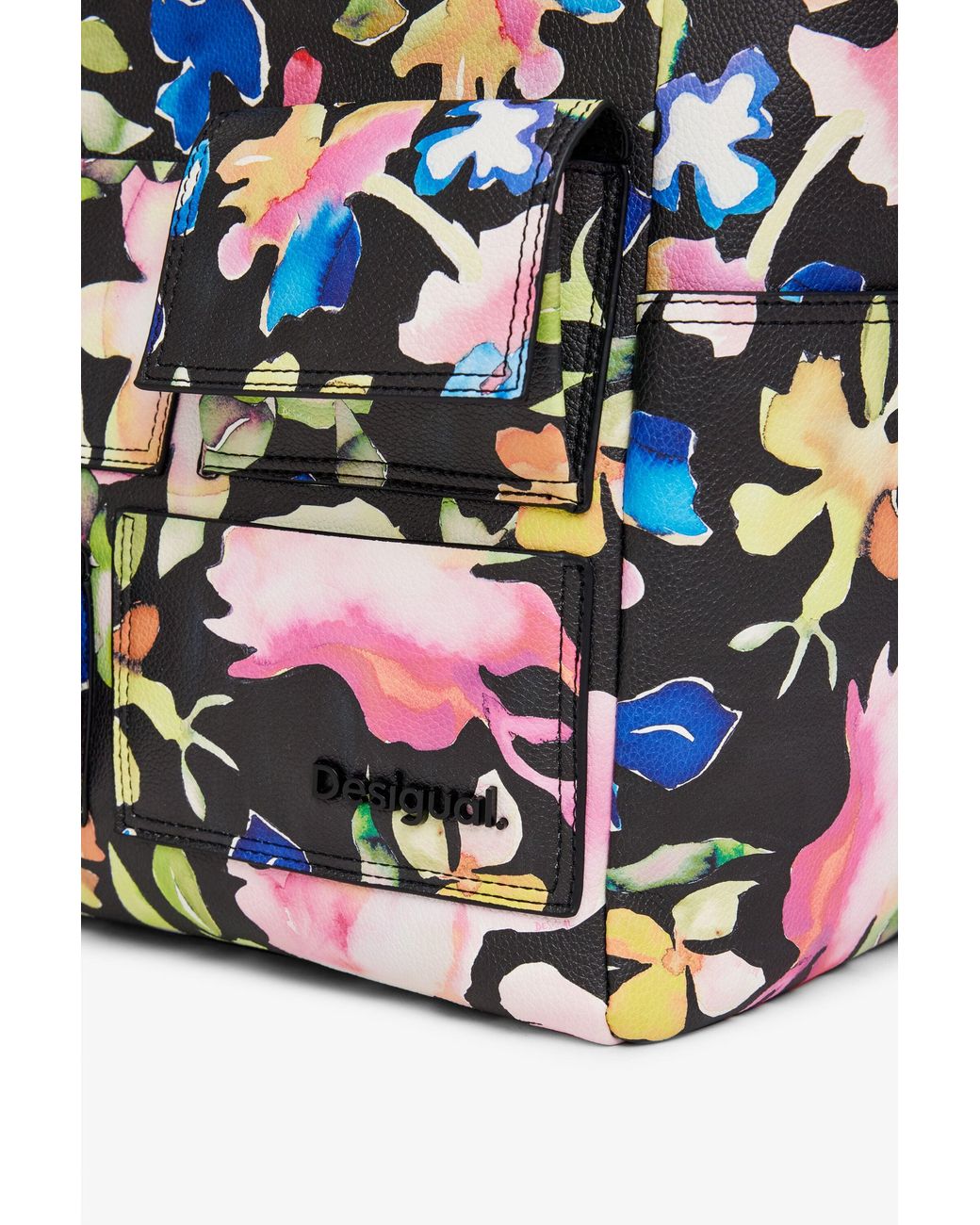 Desigual Multicolor Floral Shoulder Bag, Polyurethane