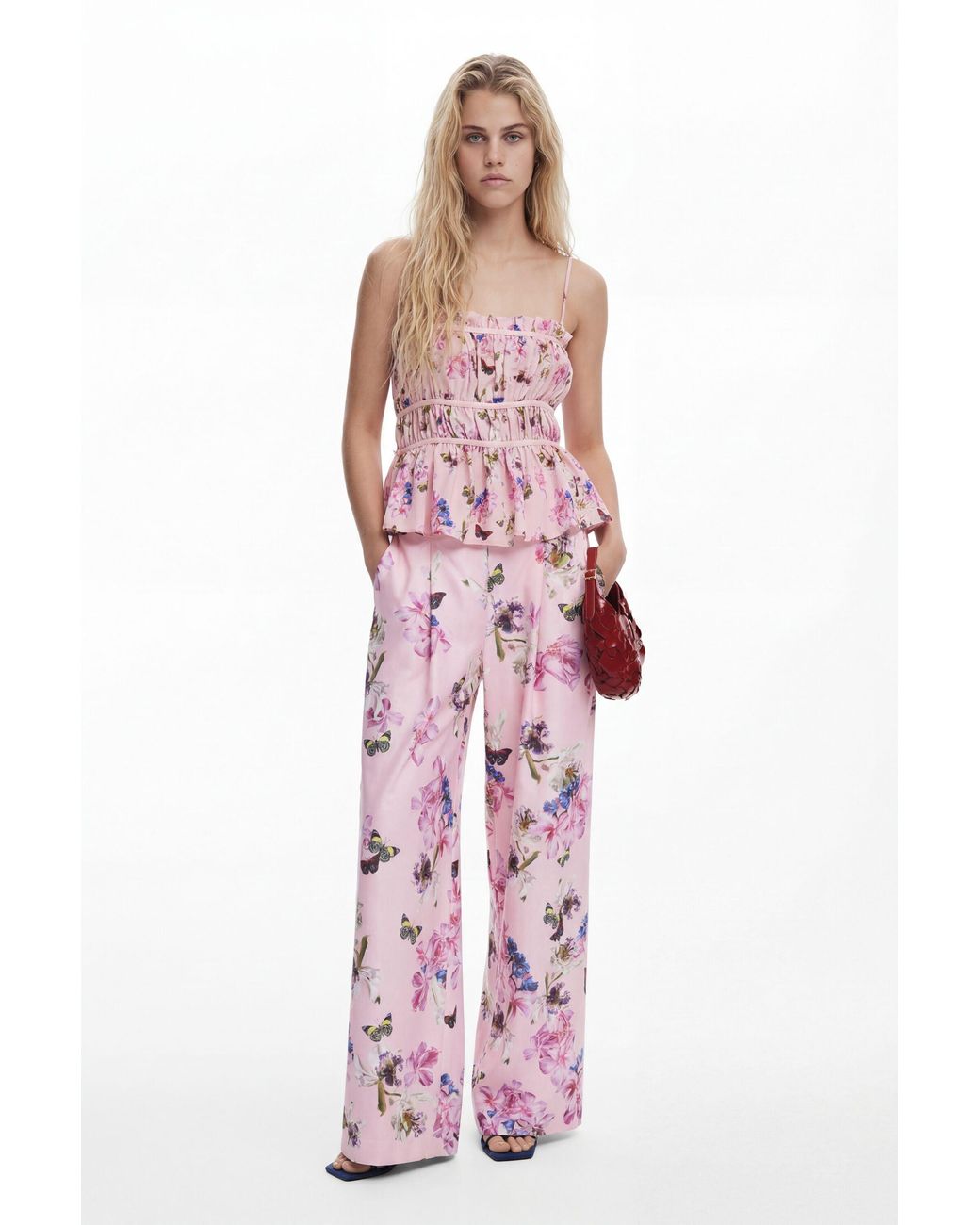 Desigual Pink Trousers Designed By Mr. Christian Lacroix
