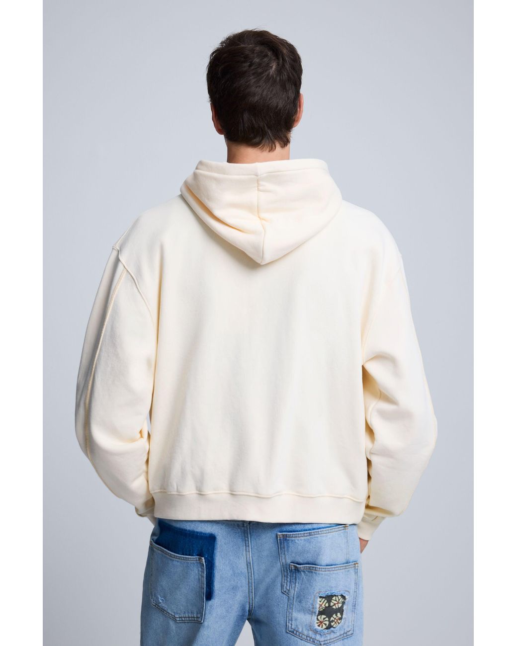 Desigual Blue Printed Sweatshirt, Cotton for men