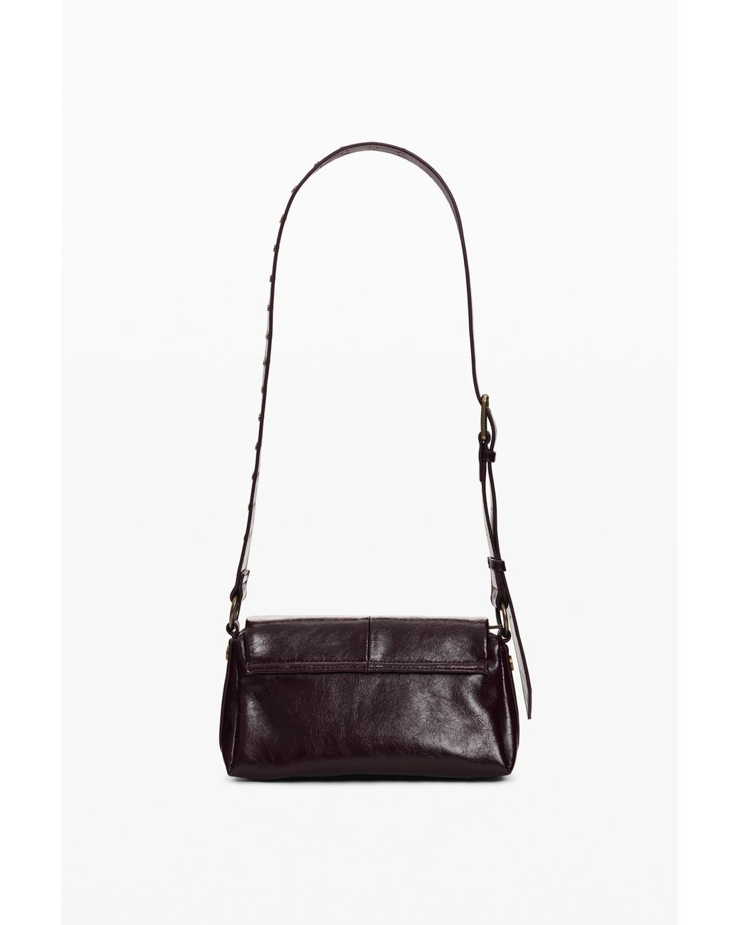 Desigual White Small Shiny Crossbody Bag, Polyurethane
