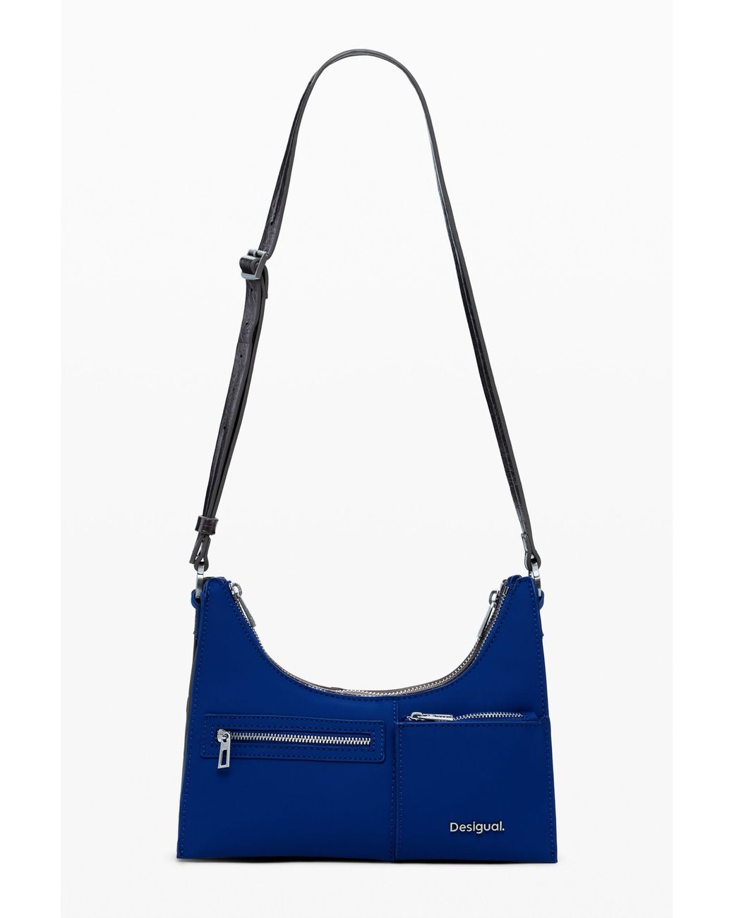 Desigual White Small Detachable Two-Tone Bag, Polyurethane