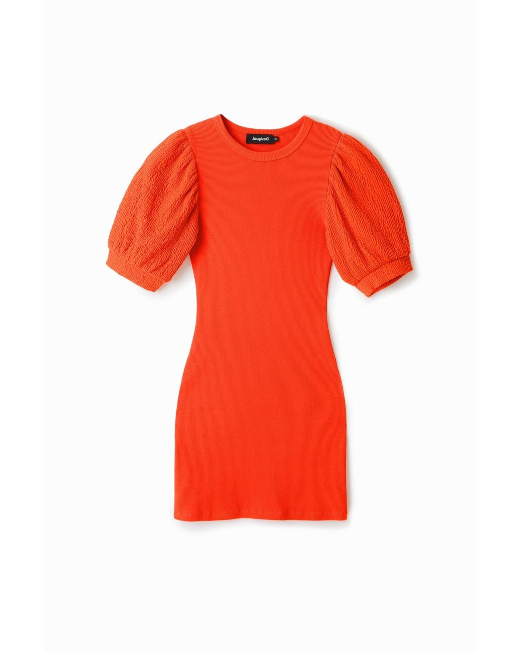 Desigual Red Short Slim Coral Dress