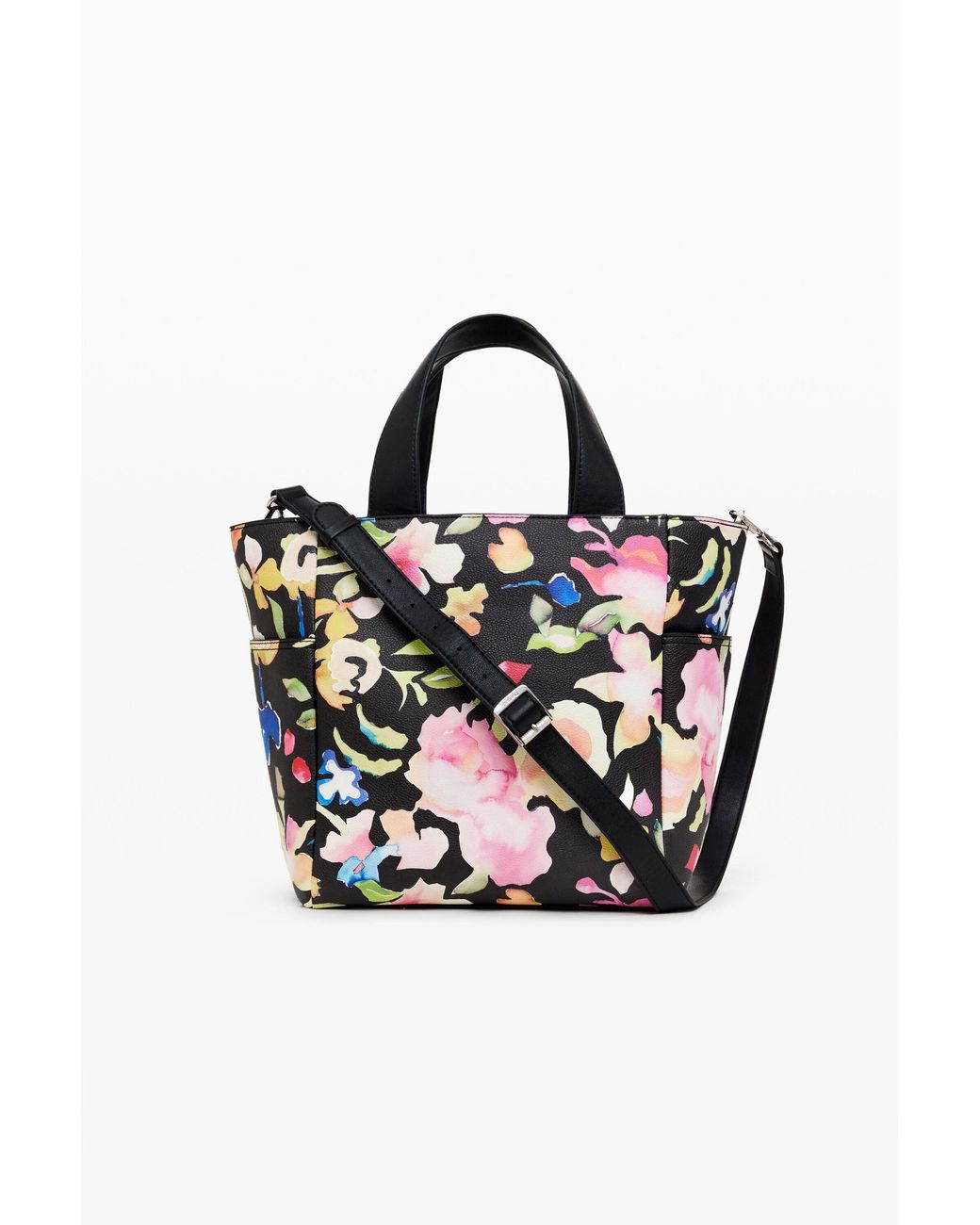 Desigual Multicolor Floral Shoulder Bag, Polyurethane
