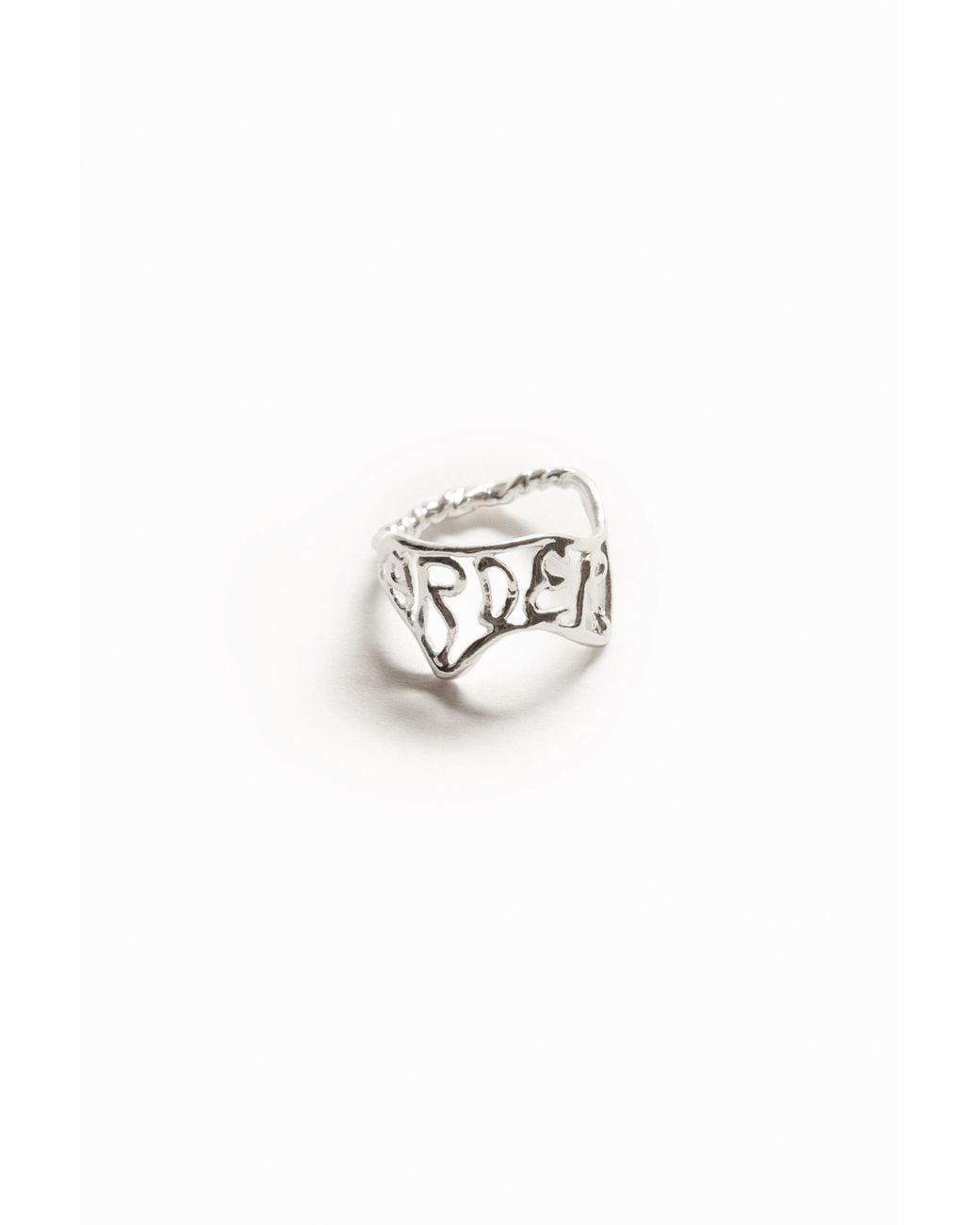 Desigual Brown Zalio Plated Message Ring