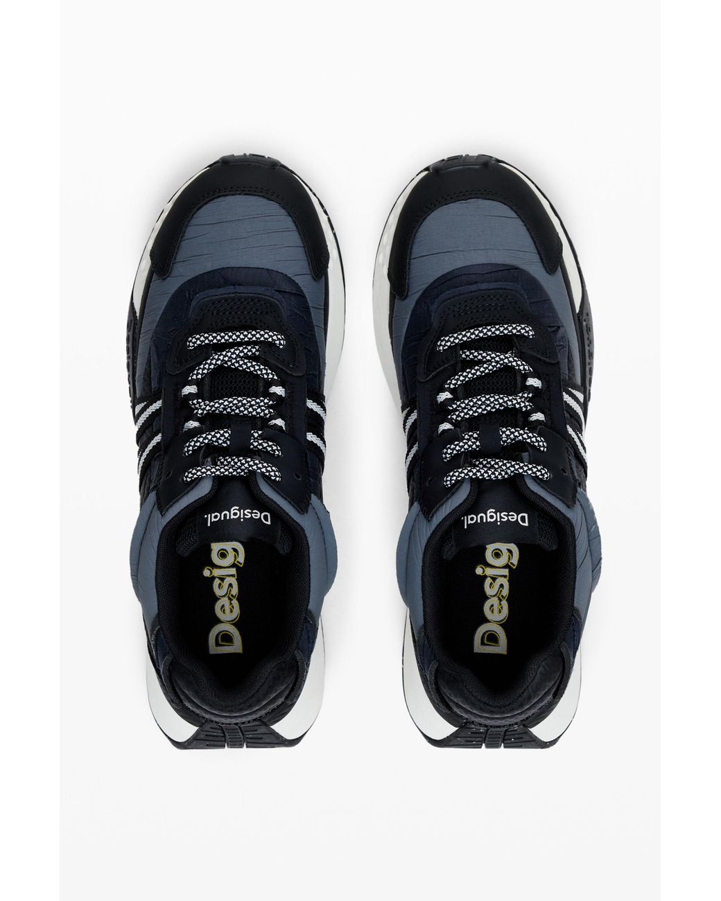 Desigual Blue Runner Patch Sneakers
