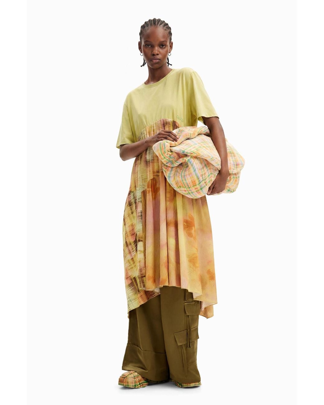 Desigual Yellow Collina Strada Fairy Dress