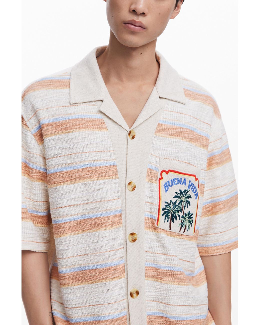 Desigual White Cuba Shirt for men