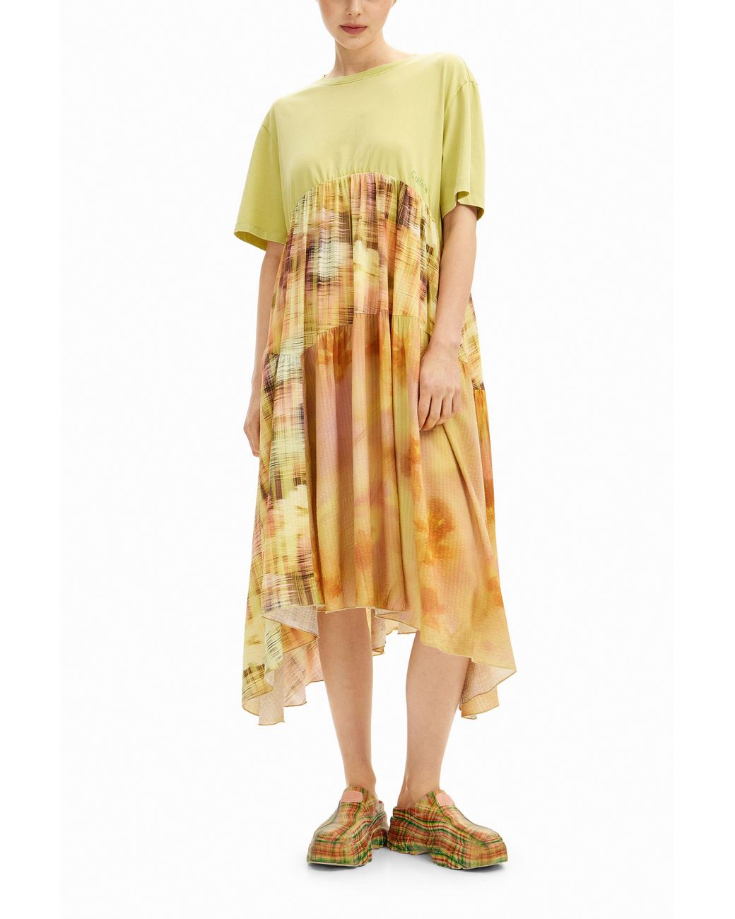 Desigual Yellow Collina Strada Fairy Dress
