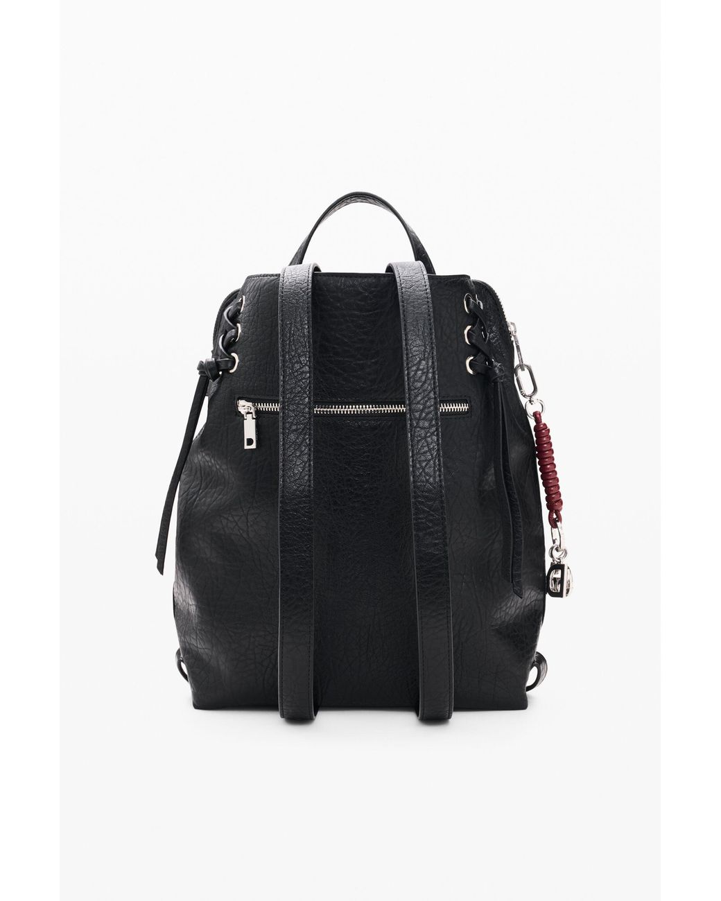 Desigual Black Medium Backpack, Polyurethane