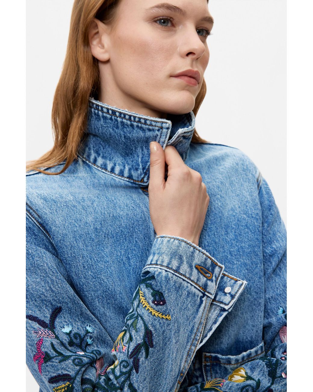 Desigual Blue Denim Jacket 100% Cotton, Cotton