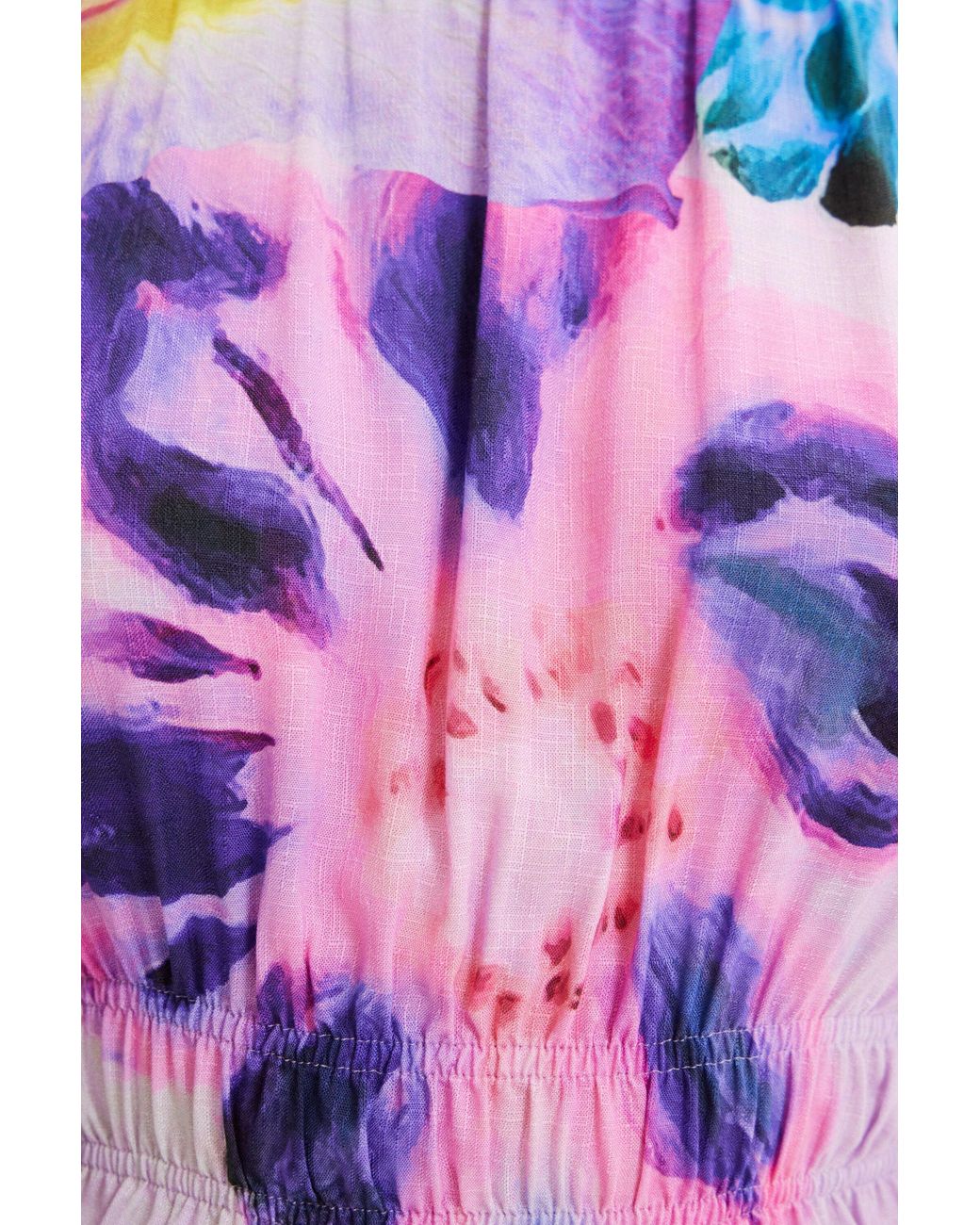 Desigual Pink M. Christian Lacroix Short Floral Blouse, Viscose