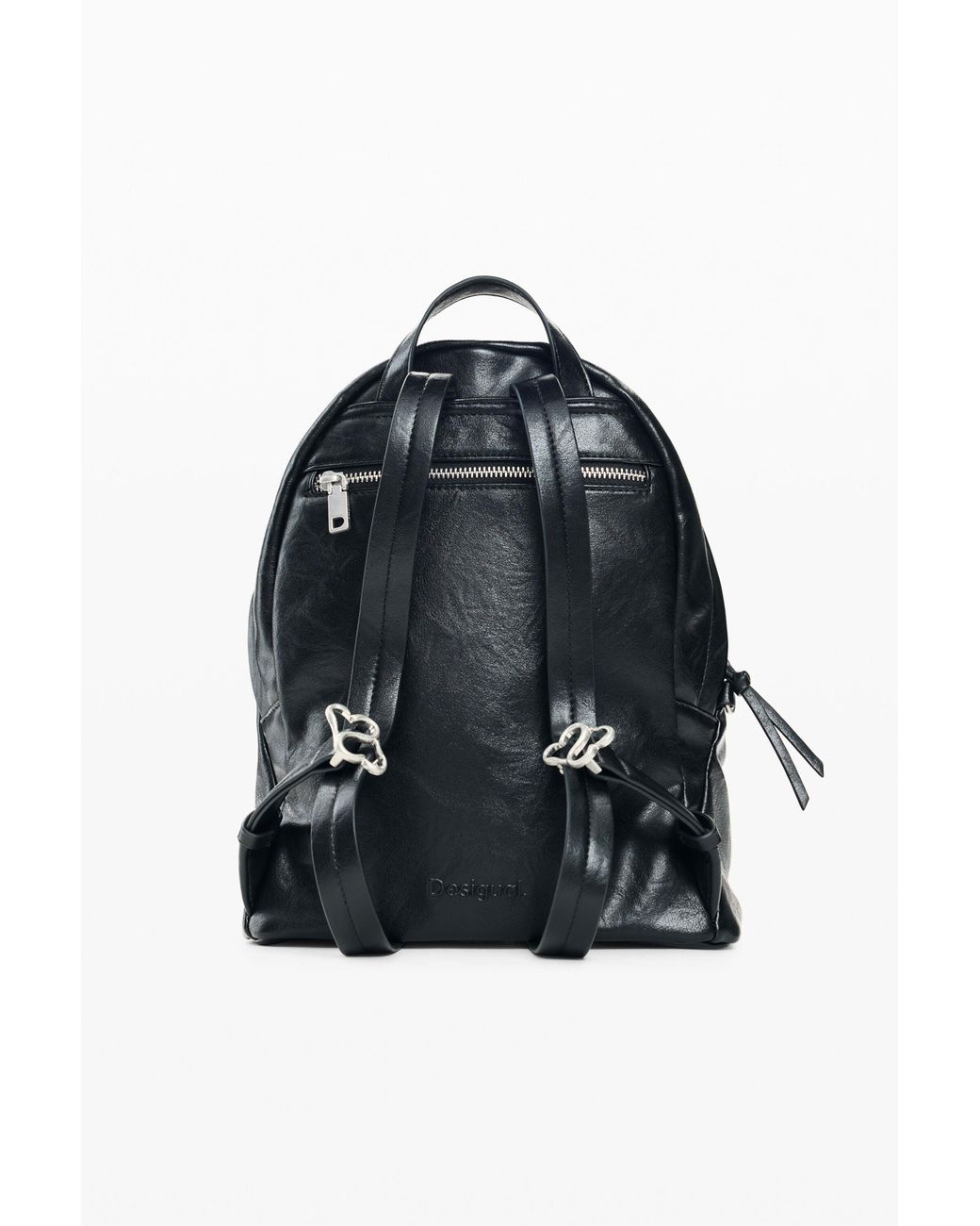 Desigual Blue Small Backpack, Polyurethane