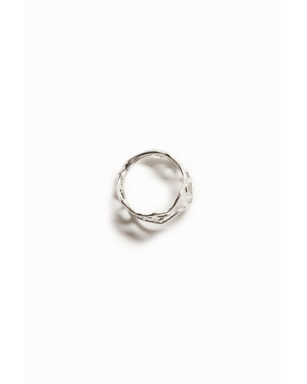 Desigual White Zalio Plated Message Ring