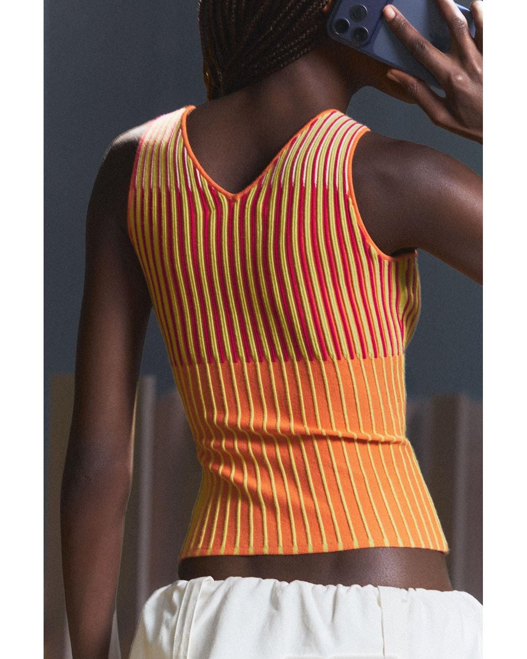Desigual Blue Sleeveless Knit T-Shirt