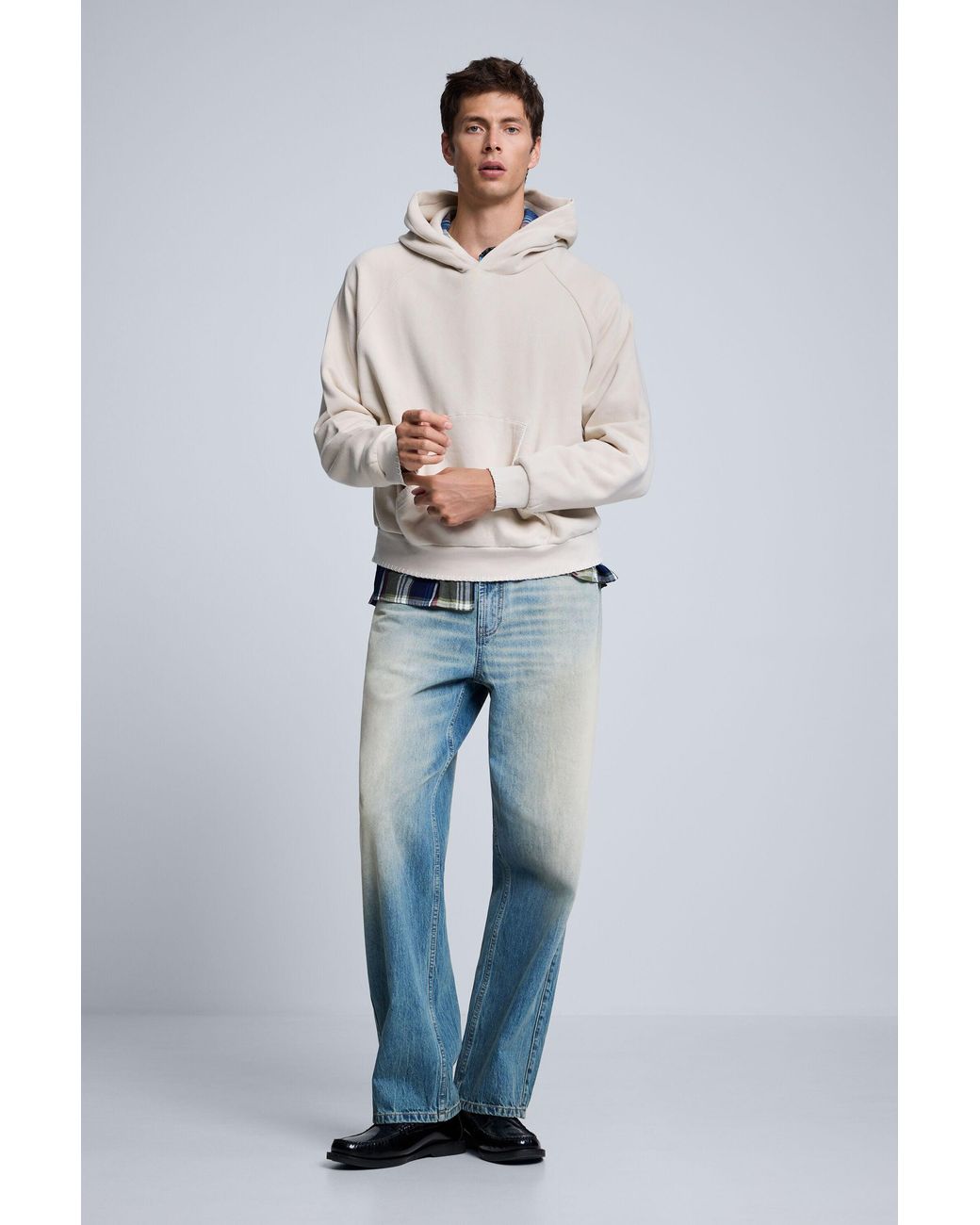 Desigual Natural Hoodie, Cotton for men