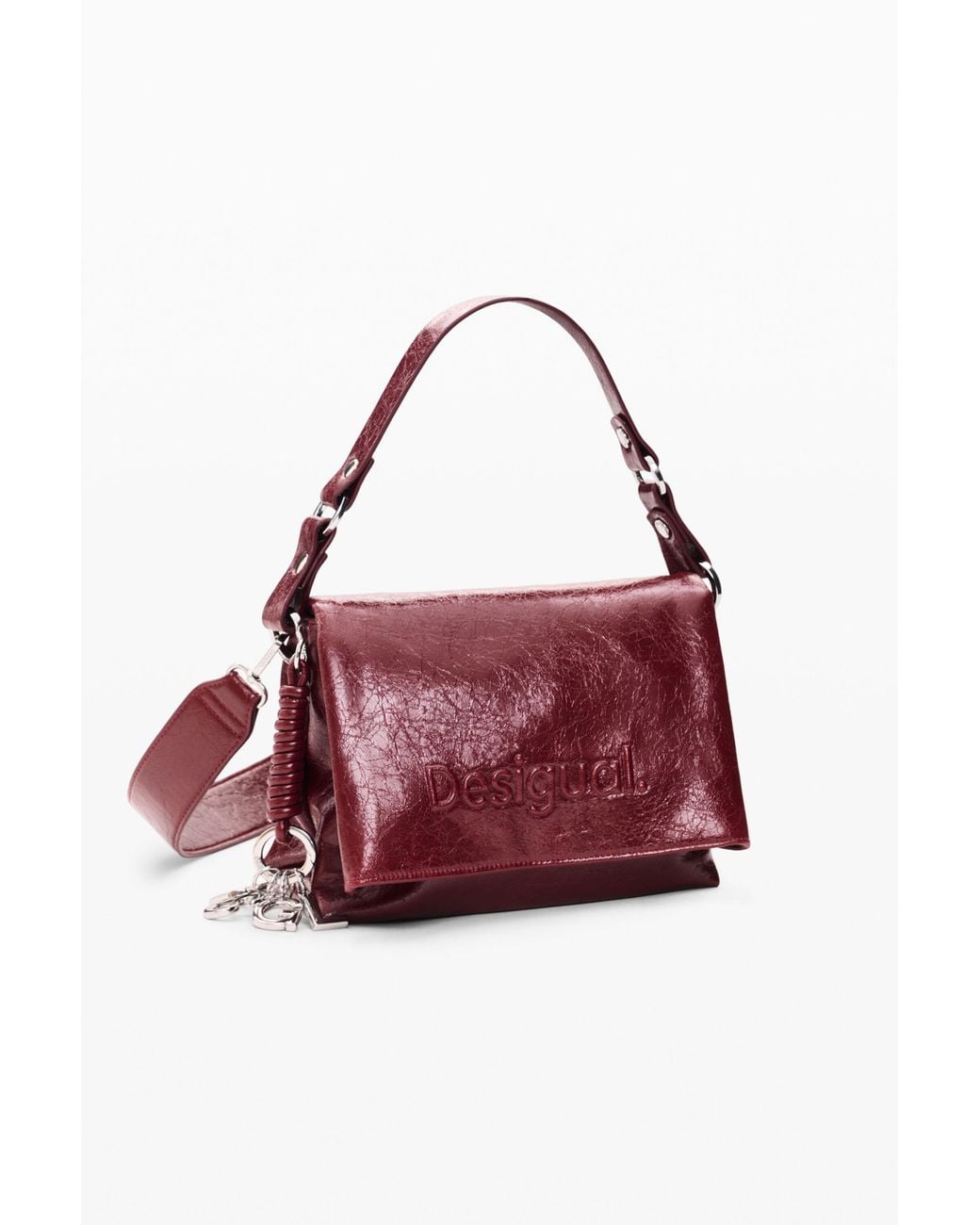 Desigual Red Medium Bag, Polyurethane