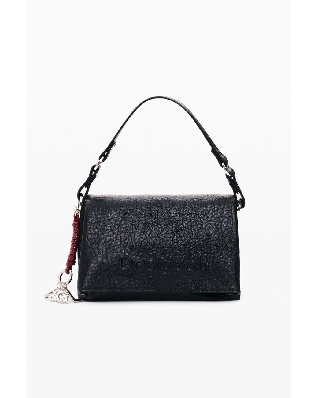 Desigual Black Medium Quilted Bag, Polyurethane